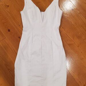 Bebe Ivory Bandage V Dress sz small